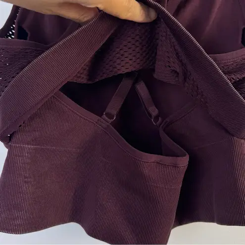 JoyLab NWT Mesh Sports Bra Medium Port Royale Double Layer Activewear Workout