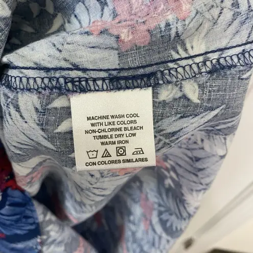 Villager NWT Vintage Sport womens dress blue floral M 80s