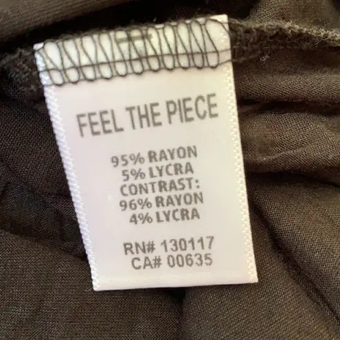 Feel the Piece  Black Mock Neck Cold Shoulder Top