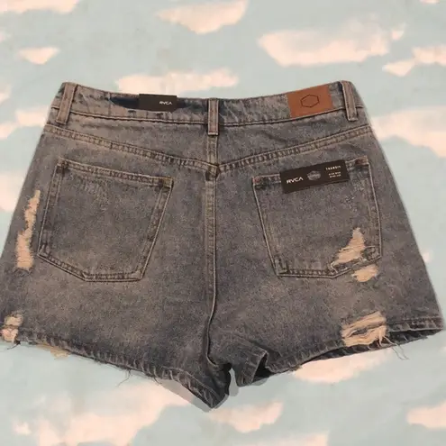 RVCA  transit high rise wide leg NWT denim shorts
