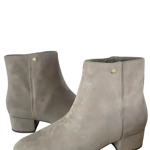Charter Club Heather Gray Faux Suede Ankle Boots – Size 9.5M