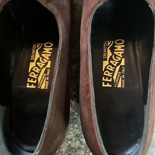 Salvatore Ferragamo Suede Block Heels