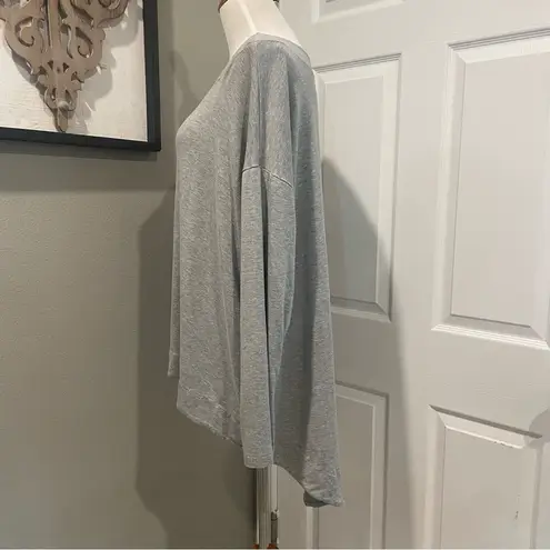 Bryn Walker Evan Size XL Gray High Low Hem Pullover Lightweight Sweatshirt USA