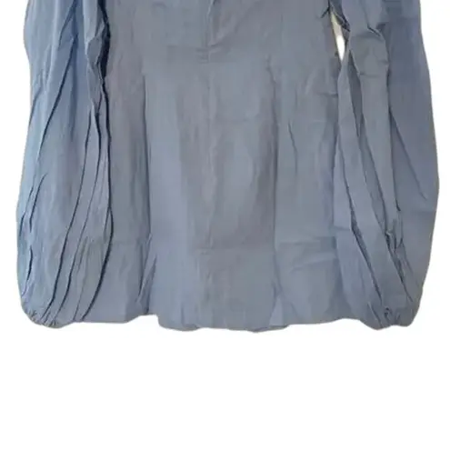 Revolve NWT Rumer The Camille Mini Dress Low Back Gathered Chest Front Cutout L Blue thumbnail 8