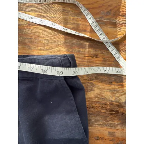 T5 L.L. Bean Original Fit Shorts Pleated High Waist Navy Blue Women's 20W