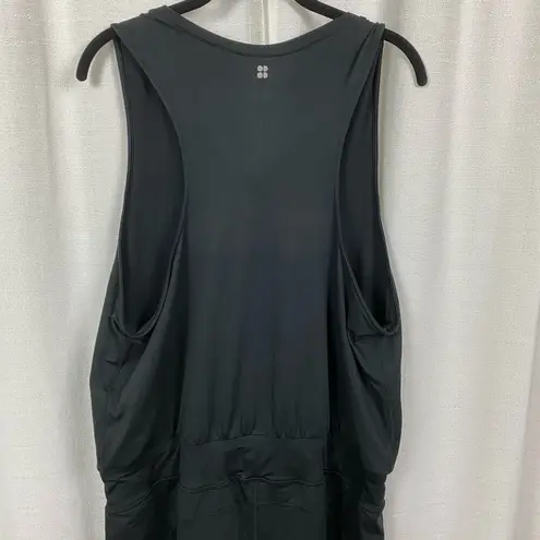 Sweaty Betty  Black Gary Sleeveless Racerback Romper Sz.XXL NWT