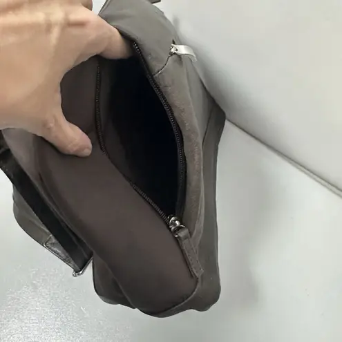 Gun Tote'n Mamas Purse Concealed Carry Pebbled Leather Nylon Brown Shoul…