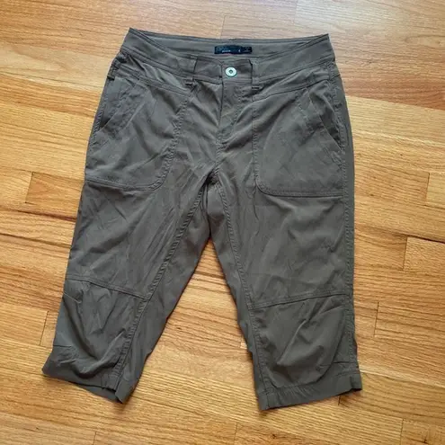 prAna  Cargo Capris Olive Size 4 Y2K 90s