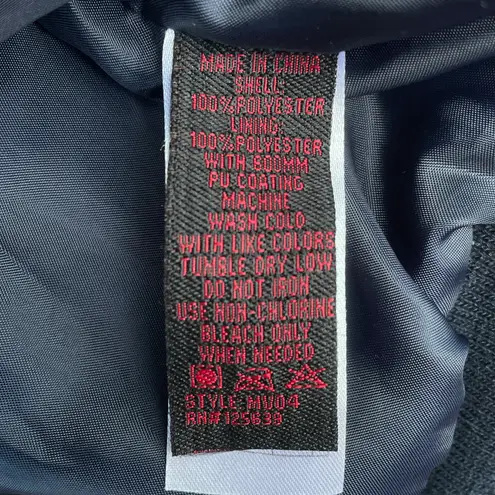 Yoki New York Navy Blue Quilted Hoodie Vest Jacket