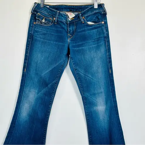 True Religion  Medium Wash Carrie Flare Denim Jeans- Size 28