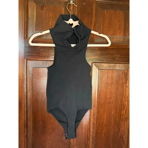 SKIMS XL Mock Neck Black Bodysuit