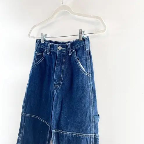 Brandy Melville John Galt /  High Rise Cargo Carpenter Jeans Blue One Size