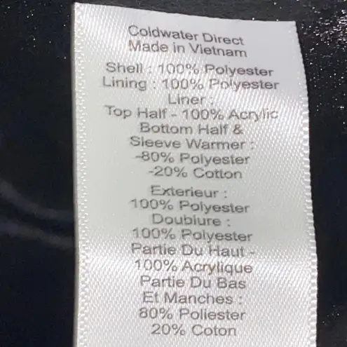 Coldwater Creek NWOT Wo size XL Black Raincoat / Coat with removable Hood