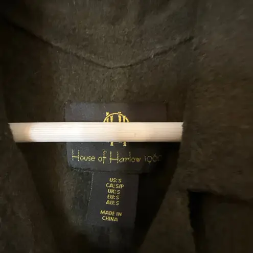 House of Harlow 1960 green wool blend cropped jacket size small