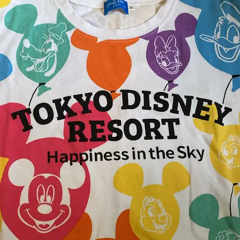 Tokyo Disney Resort 2021 Balloon Happiness in The Sky TShirt Adult XXXL Rainbow Pink Size undefined
