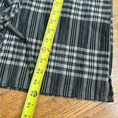 Banana Republic  Gingham Plaid Button Front Mini Dress Size 6