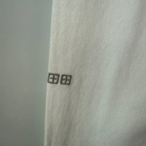 Ksubi Playback Blanc Sliced Jeans Size 32 White Super High Rise Relaxed Leg