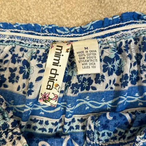 Mimi Chica Resort Beach Off the Shoulder 3/4 Sleeve Lightweight Summer Medium