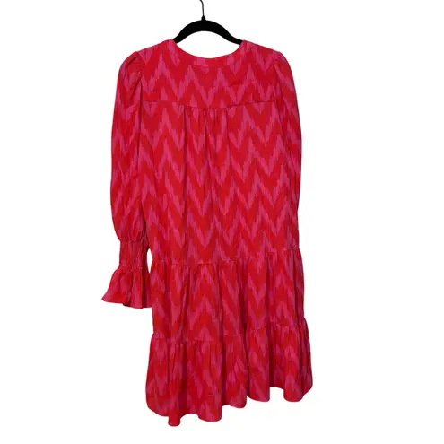 Tuckernuck Pomander Place Hot Pink Ikat Kenzo Mini Dress Size Small
