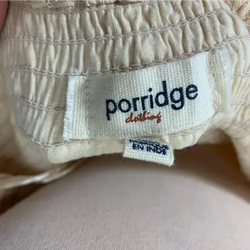 Anthropologie  Porridge Clothing- Lace Corset with Shirred Cream Size XL NWT