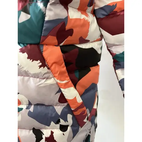 Marmot Ion Down Crew Neck Multi Pop Camo Orange Blue Pullover Jacket Puffer S