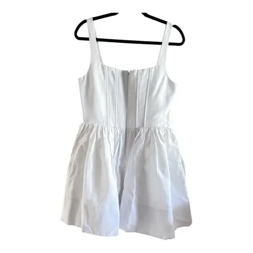 STAUD landscape Corset Fit Flare Mini Dress Size 12