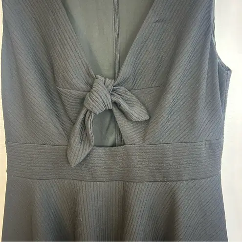 Hutch NWT Black April Cutout Tie Front A-line Sleeveless Dress Size Small