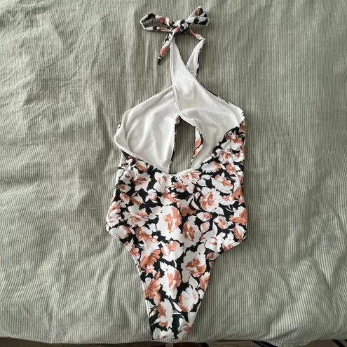 Abercrombie & Fitch Floral Halter Top One Piece Swim Suit