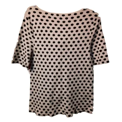 Moth Anthropologie Polka Dot Blouse Small White