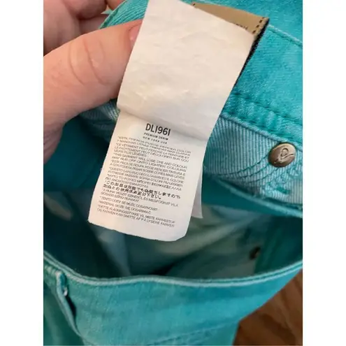 DL1961 Emma legging Jean turquoise size 26