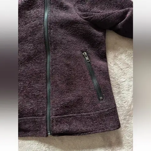 Cupcakes and Cashmere Women’s Crop Moto Full Zip Jacket Size Medium Purple