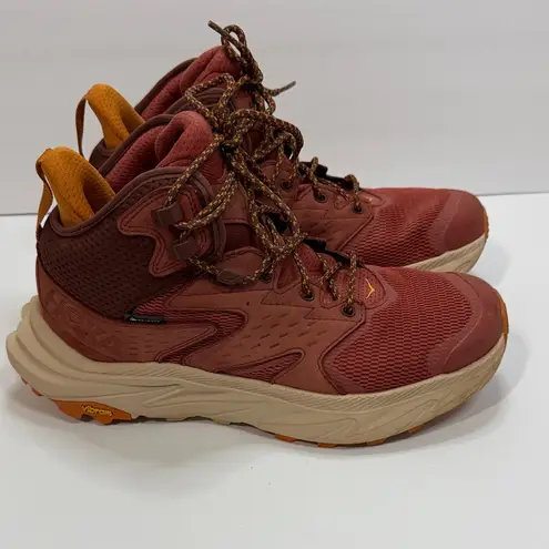Hoka  One One Anacapa2 Rust and Mustard Ankle Boots - Image 6
