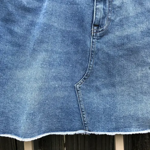 Calvin Klein Blue Jean Skirt Mid Rise 30