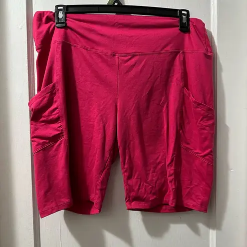 Zenana Outfitters Pink Bike Shorts