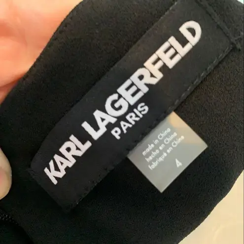 Karl Lagerfeld  size 4 S Small new black dress