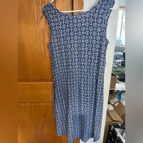 Eddie Bauer  Navy and White Midi Dress - Image 2