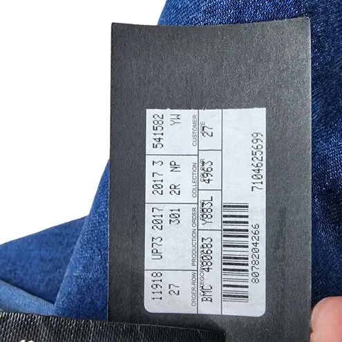 Saint Laurent NEW 100% Cotton Baggy Jeans Blue High Rise Size 27