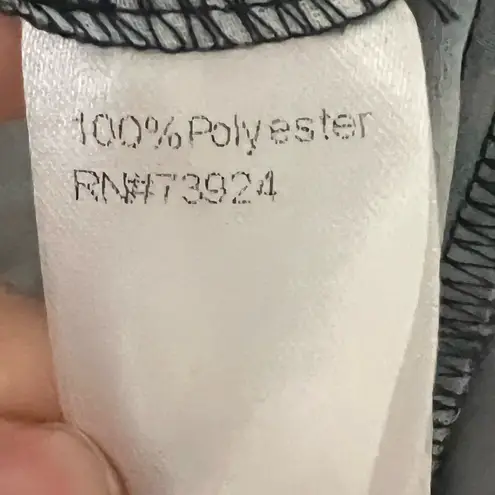 Misook Pleated Mock Neck Crepe de Chine Printed A-Line Dress