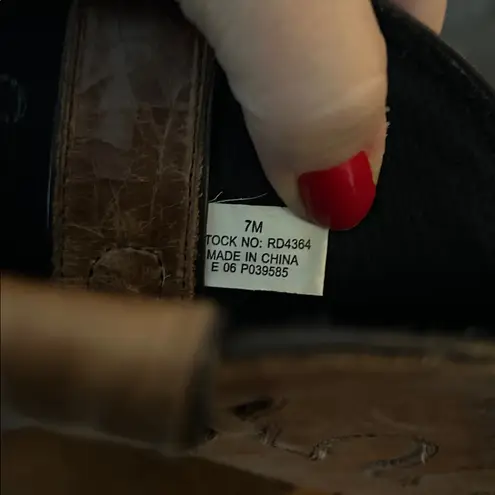 Durango Western Cowboy Cowgirl Boots Pointy Toe Distressed Brown Womens size 7