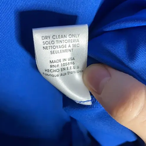 Worth Ocean Blue Open Jewel neck 3/4 sleeve top size XS