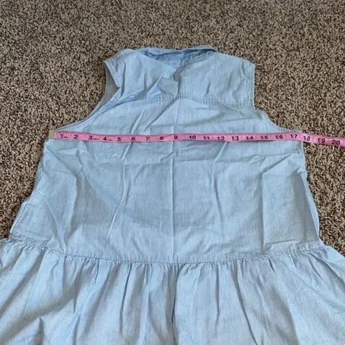 Kensie  jeans small collared‎ chambray top