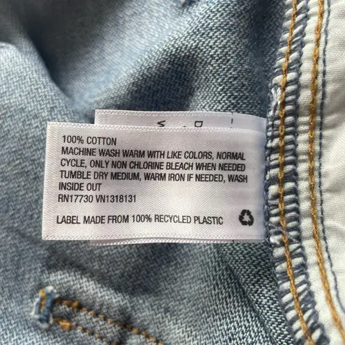 Universal Thread Cargo Boyfriend Jeans Mid Rise 100% Cotton Medium Wash Size 14 Blue