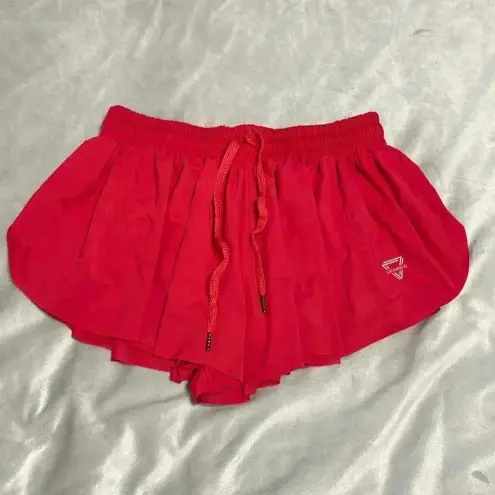 🩷 Red flowy running shorts Size L - Image 1