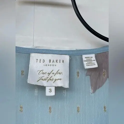 Ted Baker London Dannyel hankerchief mint fairycore dress Sz 3/12 Green