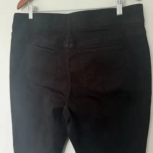 Soft Surroundings Ultimate Denim Pull On Crop Black Jeans Comfortable Stretch XL