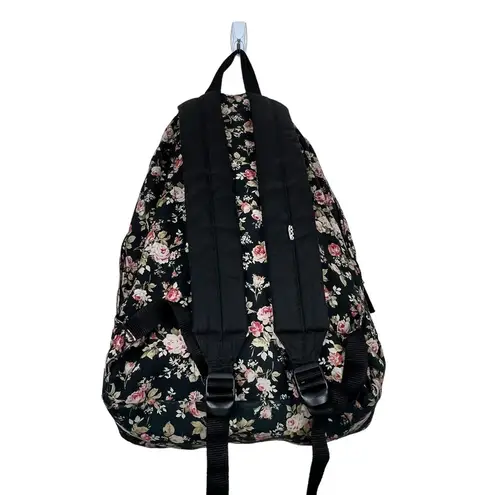 Vans  Off The Wall Backpack Black Floral Rose Patterned School Skate Laptop Bag