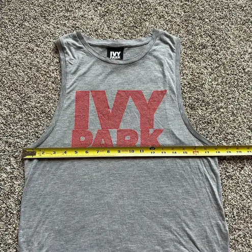 Ivy Park gray sleeveless logo tank top size XXS