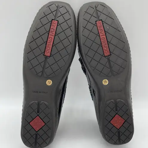 Donald Pliner Womens 10 Shoes Ezara Loafer Eggplant Patent Leather Made In Italy Purple