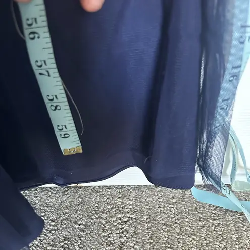 Anthropologie BHLDN Hitherto x  Fleur Dress, size 10, navy blue tulle and lace