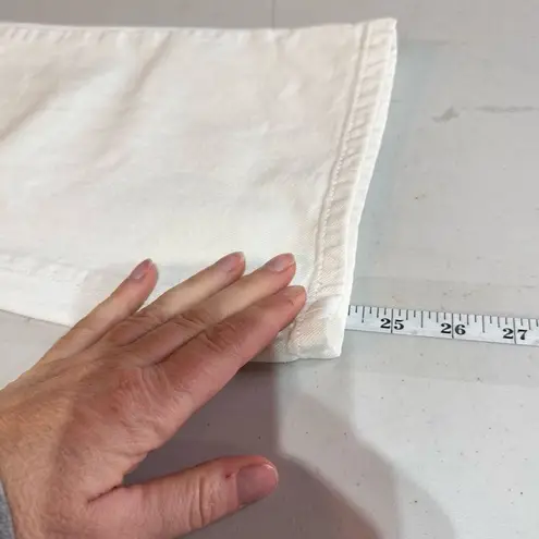 Polo Ralph Lauren Women's Mid-Rise Cropped Kelly Jean Off White Size 8 wide leg